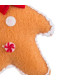 Décoration sapin de noël bonhomme pain d'épice 7x3x12cm