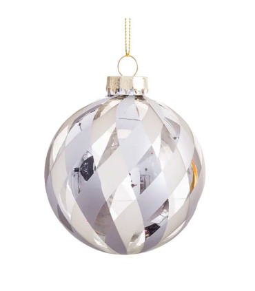 Set of 3 Christmas Balls glass - 6cm