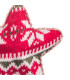 Décoration sapin de noël classique étoile tricot rouge 11x4x11cm