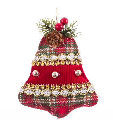 Christmas Tree Decoration bell 11x4x15cm