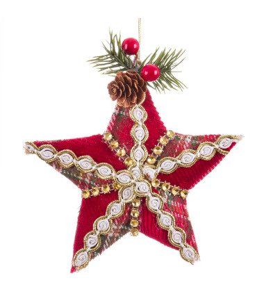 Christmas Tree Decoration star 12x4x12cm