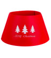 Christmas Tree foot cover felt red 57x57x28cm