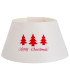 Couvre-pied de sapin de Noël en feutre blanc 57x57x28cm