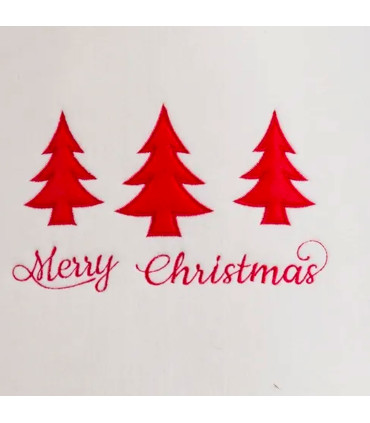 Christmas Tree foot cover felt white 57x57x28cm