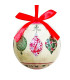 Set of 6 Christmas Balls retro - 7.5cm