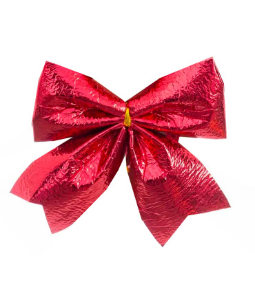 Christmas Tree Decoration red bow - Set of 2