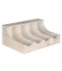 Range-couverts en bois blanc 41x28x17cm