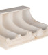 Grey wood cutlery tray 4 Compartments