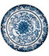 Bol céramique motif fleuri bleu 16x16x5cm 350ml