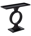 Console design en métal noir 90x32x80cm