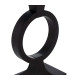 Design console table black metal 90x32x80cm