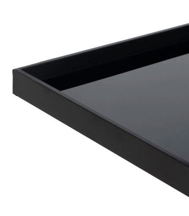 Design console table black metal 90x32x80cm