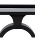 Design console table black metal 90x32x80cm