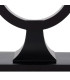 Design console table black metal 90x32x80cm