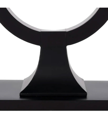 Design console table black metal 90x32x80cm
