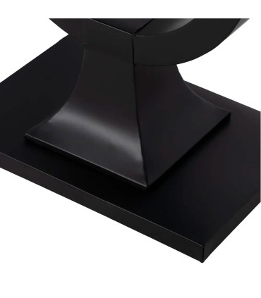 Design console table black metal 90x32x80cm