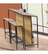 Bar Table + 2 Bar Stools 100x60x95cm