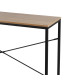 Entrance Console Table wood and black metal 120x40x79cm