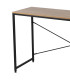 Entrance Console Table wood and black metal 120x40x79cm