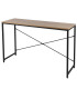 Entrance Console Table wood and black metal 120x40x79cm