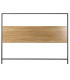 Headboards wood and black metal 165x3x120cm