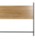 Tête de lit bois et métal noir 165x3x120cm