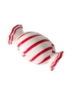 Candy pot ceramic red and white 20.5x11.5x10.5cm