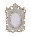Photo Frame Resine grey and gold 6x9cm