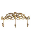 Wall Coat Rack gold metal 38x5x19cm