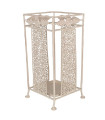 Umbrella holder white metal 24x24x49cm