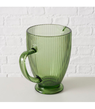 Water Pitcher green glass 1L