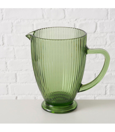 Water Pitcher green glass 1L