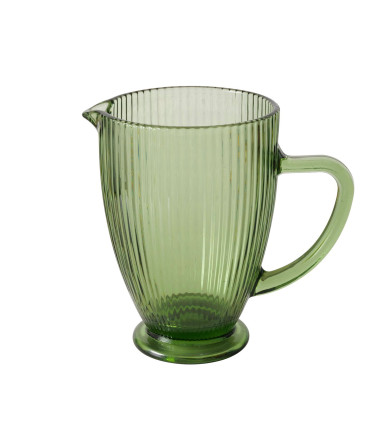 Water Pitcher green glass 1L