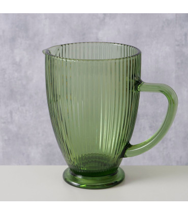 Water Pitcher green glass 1L