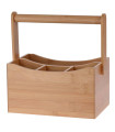 Cutlery holder bamboo 20x14x24cm