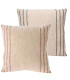 Set de 2 coussins en coton bleu et rouge 45x45cm