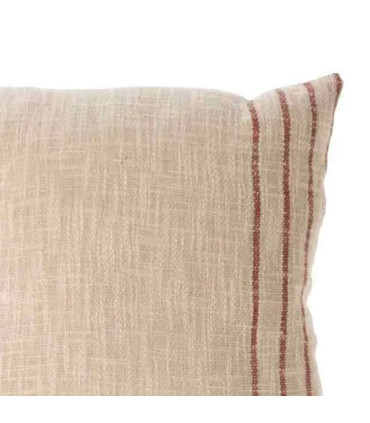 Set de 2 coussins en coton bleu et rouge 45x45cm