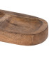 Vide-Poche double en bois de mangue naturel 20x10x2.5cm
