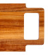 Planche à découper en acacia et marbre blanc 38x18x1.5cm