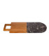 Chop Board acacia and black marble - 30x15x1.3cm