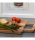 Chop Board acacia and black marble - 30x15x1.3cm