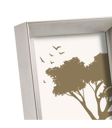 Photo Frame plastic Wood and gold 15x20cm
