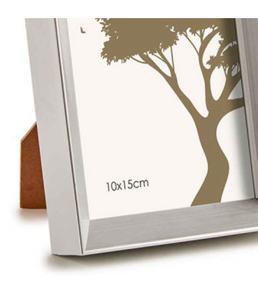 Photo Frame plastic Wood and gold 15x20cm