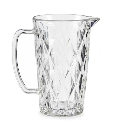 Pichet à eau en verre diamant 1L