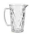 Pichet à eau en verre diamant 1L