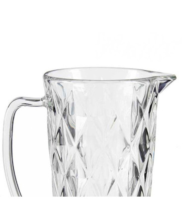 Pichet à eau en verre diamant 1L