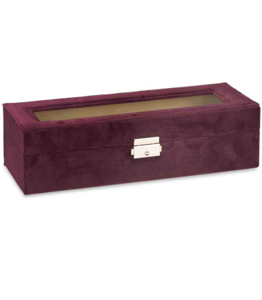 Wooden Storage Box For 6 Watches 33x13x8cm