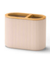 Toothbrush holder beige 13x10x6.5cm