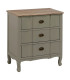 Bedside Table Wood green 66x40x76cm