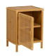 Table de chevet rotin 46x35x60cm